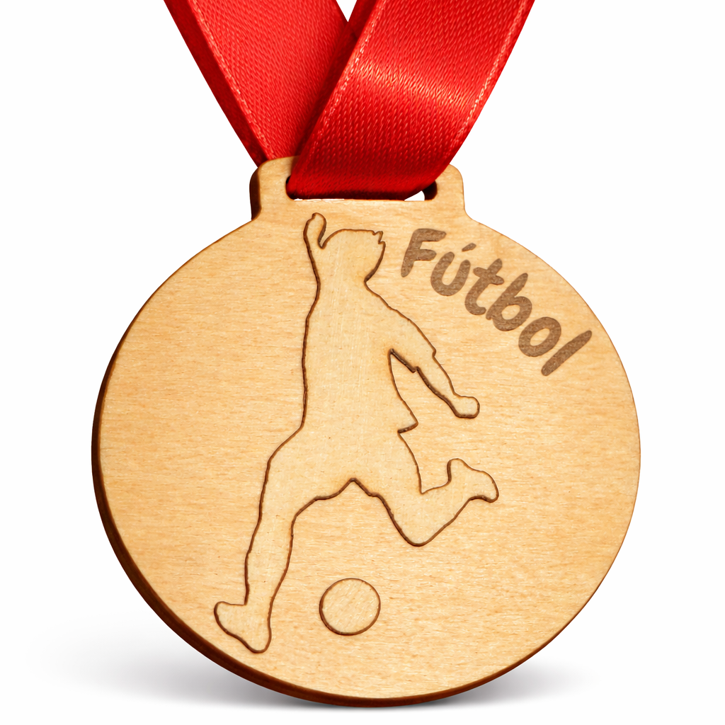 Medalla relieve fútbol