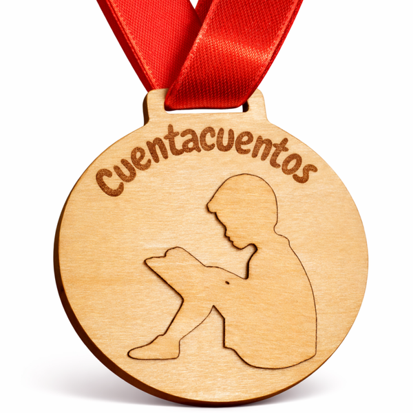 Medalla relieve cuentacuentos
