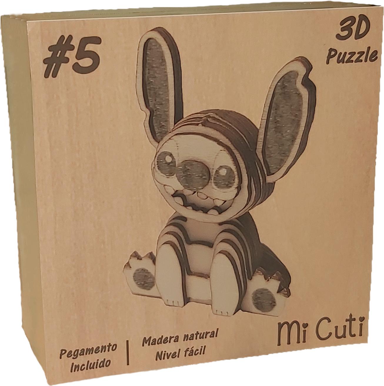 Puzzle de madera 3D de STITCH #5