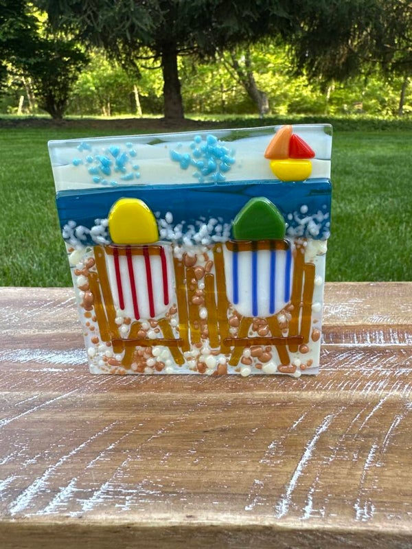 Relaxing on the beach