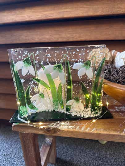 Snowdrop curved panel