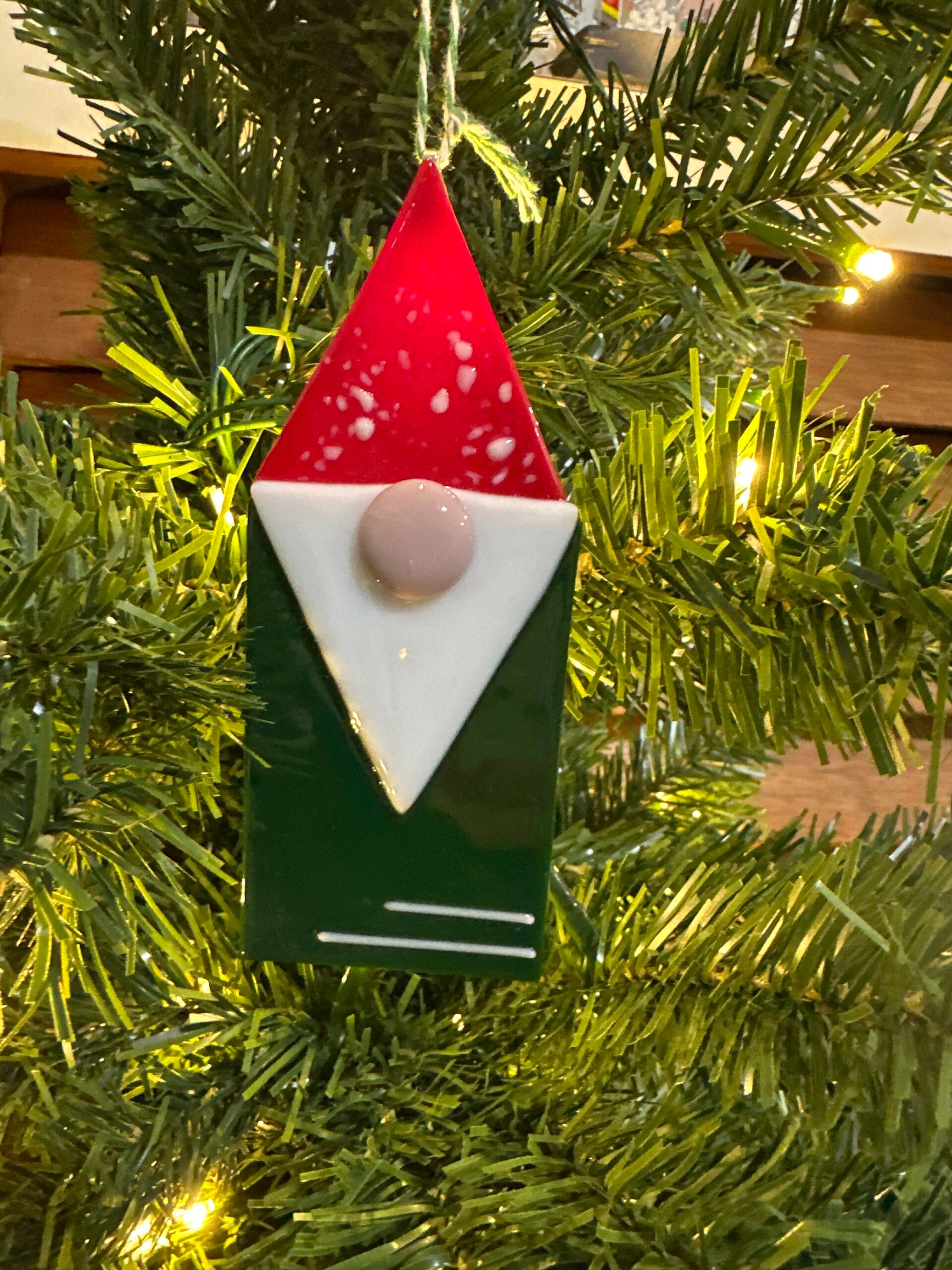 Santa Gnome Ornament