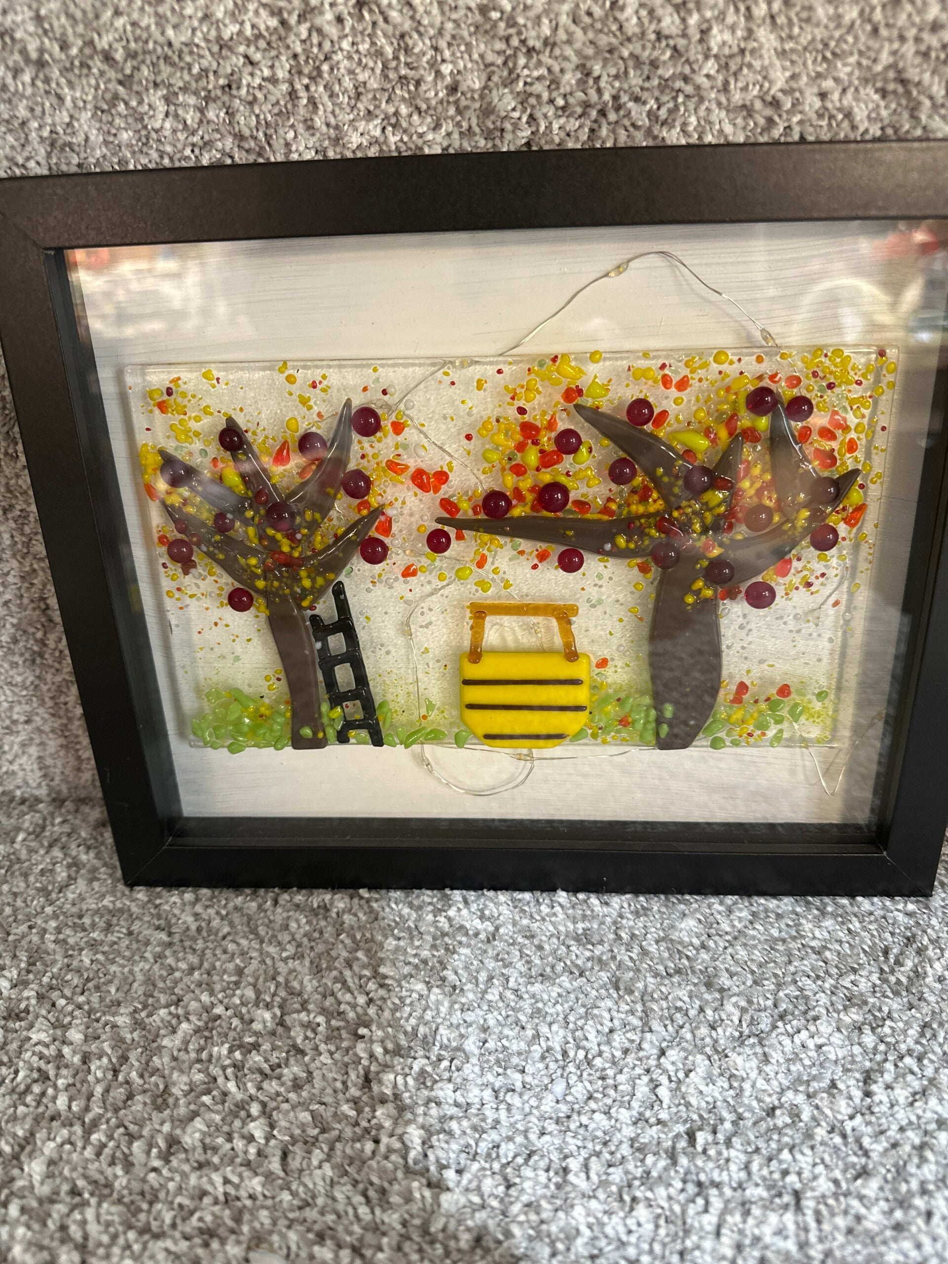 Apple tree with Ladder Shadow Box