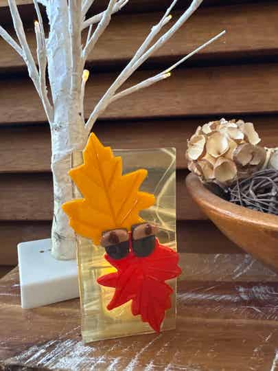 Fall Leaves Tea Light