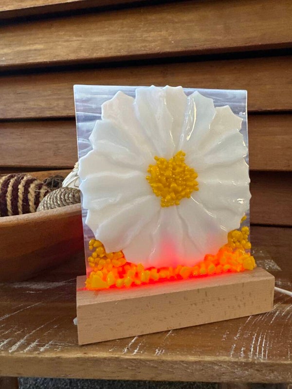 5“ x 6“ panels with multi-colored light display pedestal