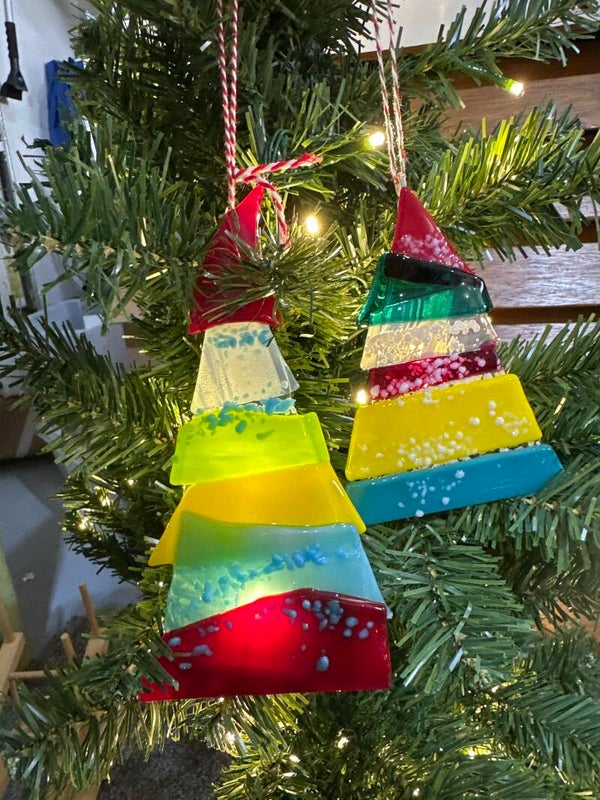 Funky tree ornaments – large