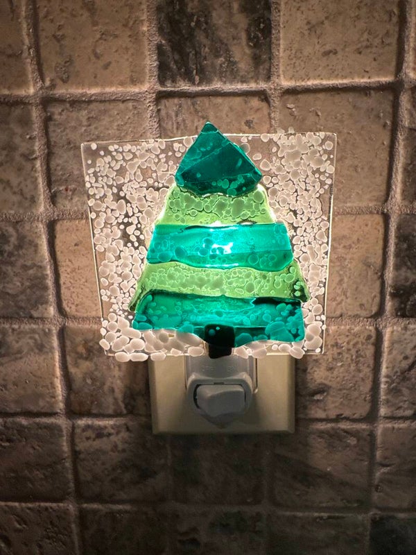 Green funky tree nightlight