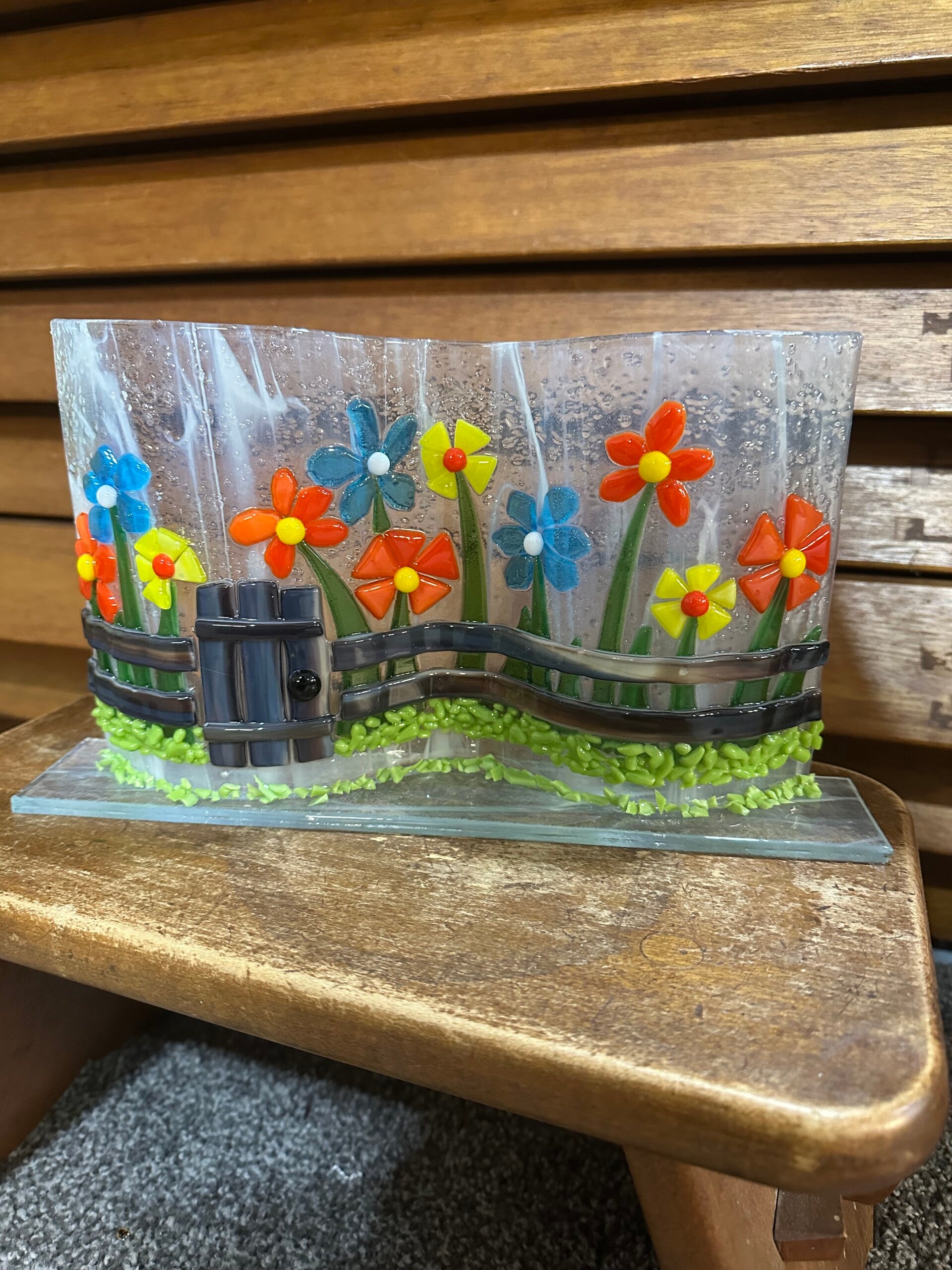 Double Curved Flower Garden Panel