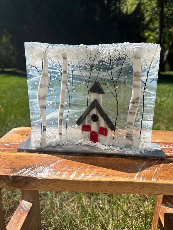 Church in Winter scene