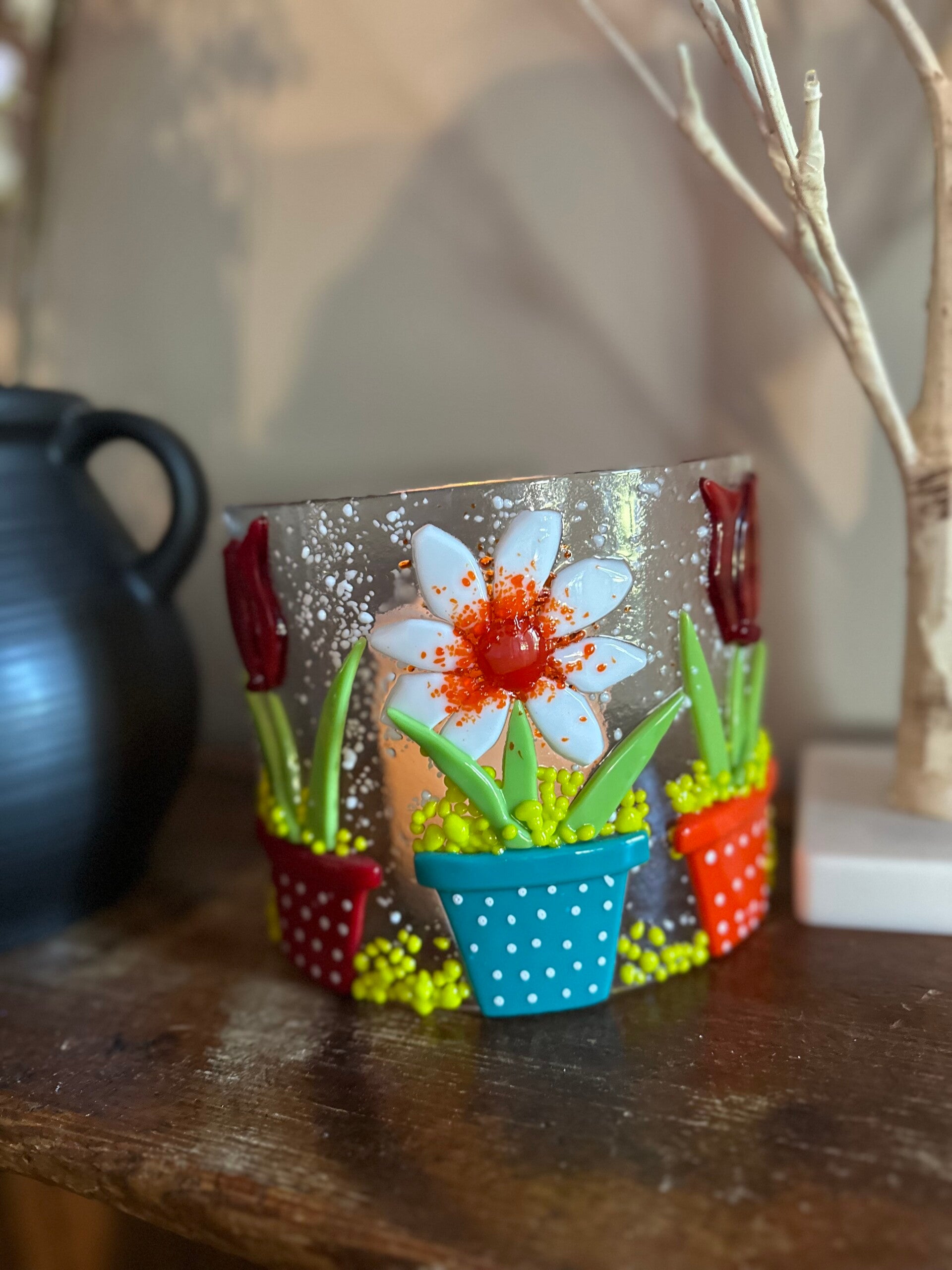 Summer flowers in pots