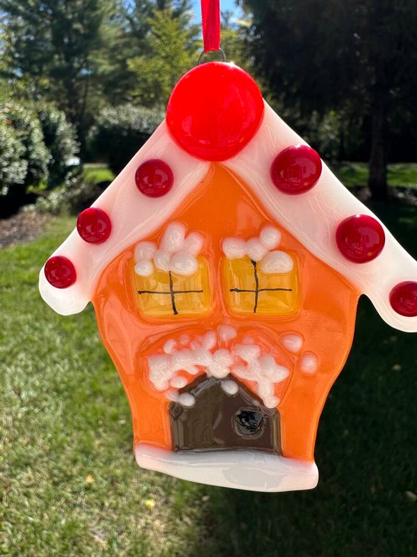 Gingerbread house ornaments