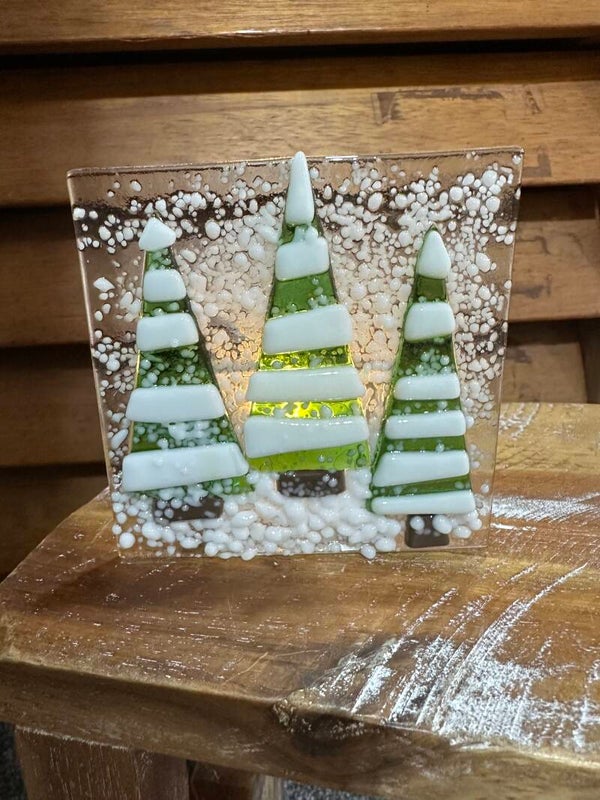 Green Tree Tea Lights