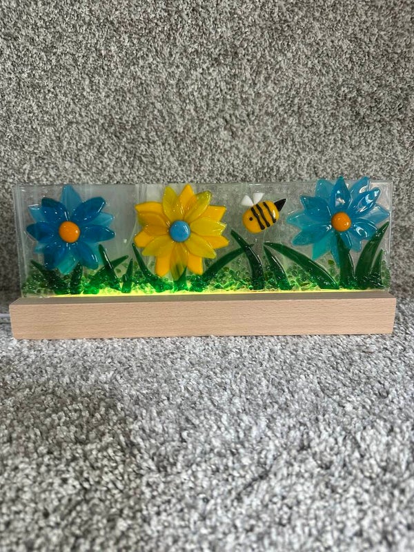 12” x 4" panels with light display pedestal