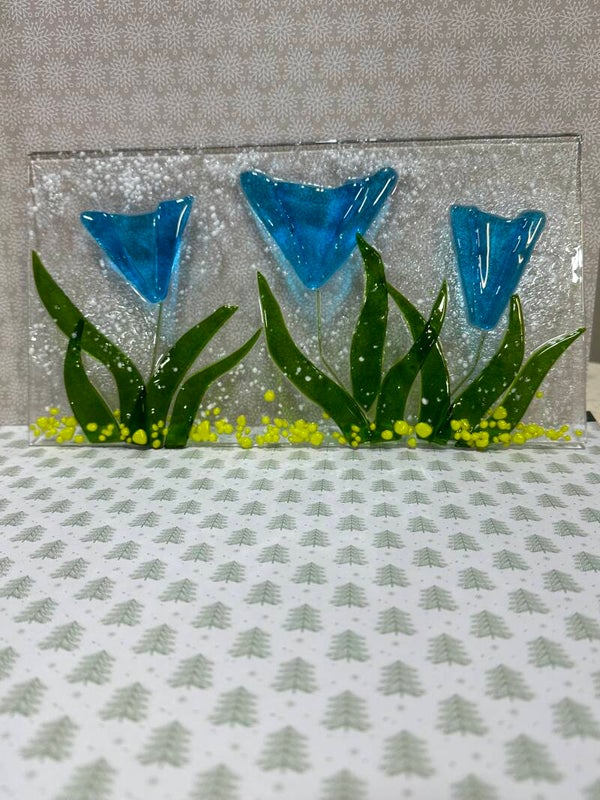Aqua Flower Panel