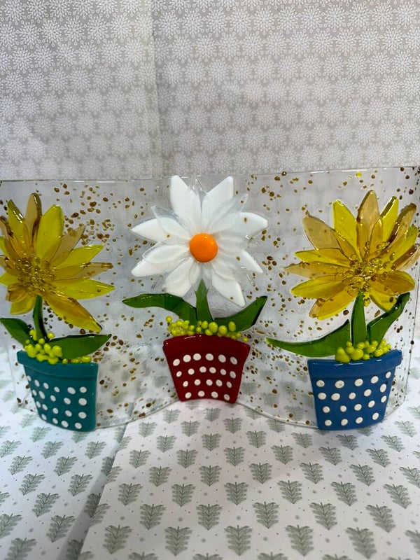 White and yellow flowers