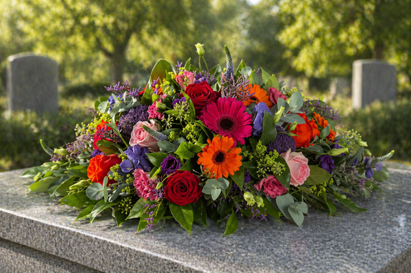 rouwarrangement Fleurig