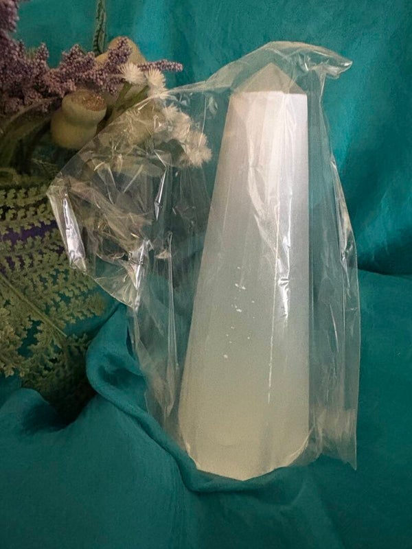 Obelisk 15cm Selenite Crystal Tower