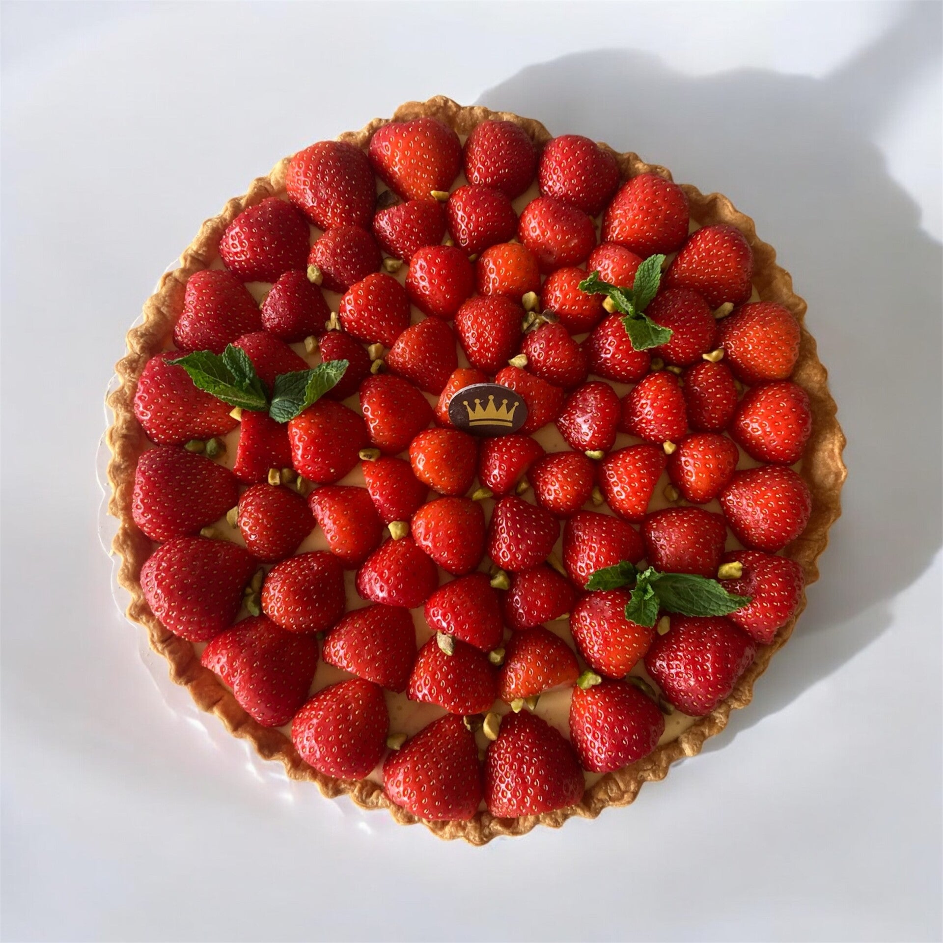 Aardbeien- of fruittaart