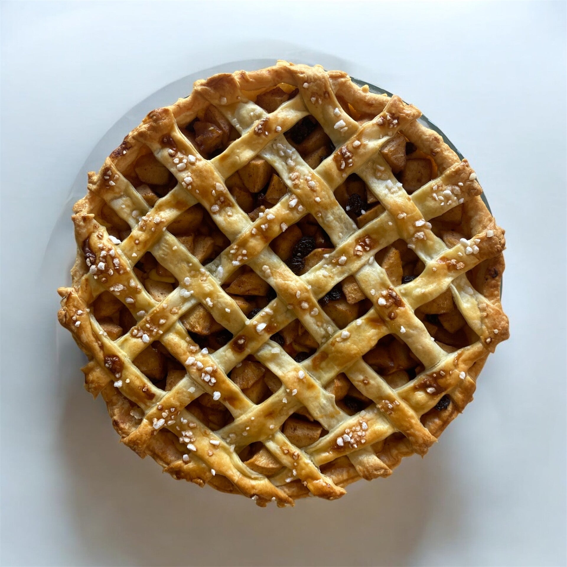 Appeltaart met kaneelpudding