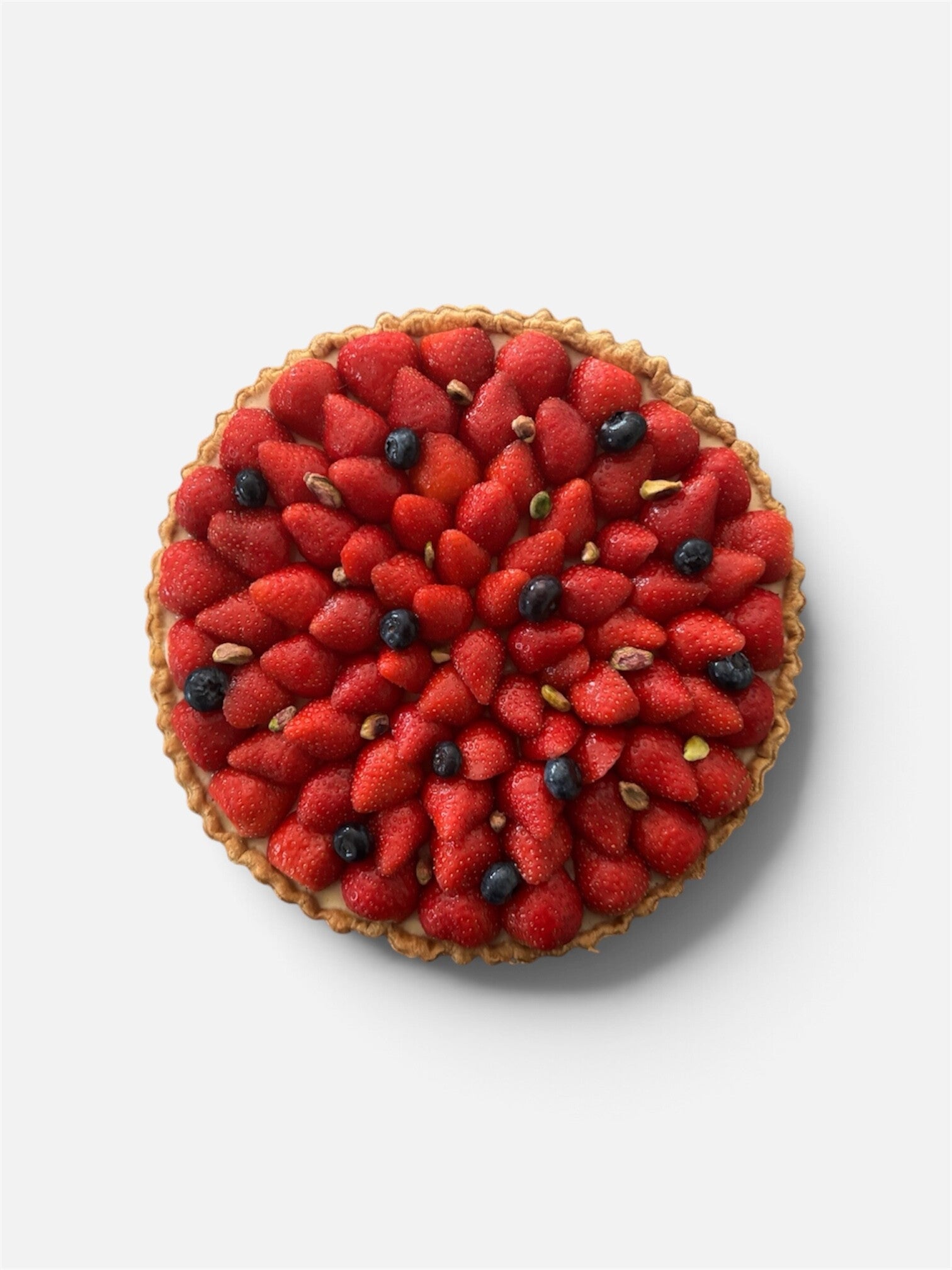 Aardbeientaart, fruittaart of slagroomkrans