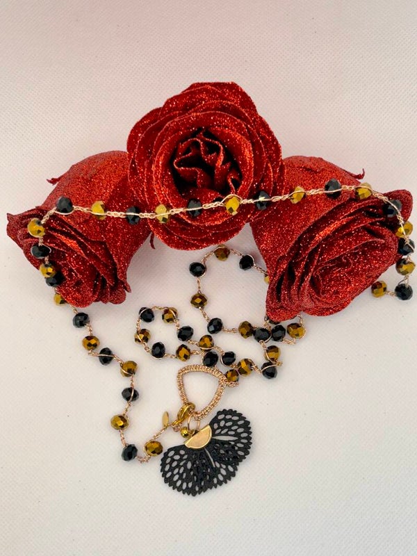 COLLIER DE PERLES EN VERRES - 20 euros