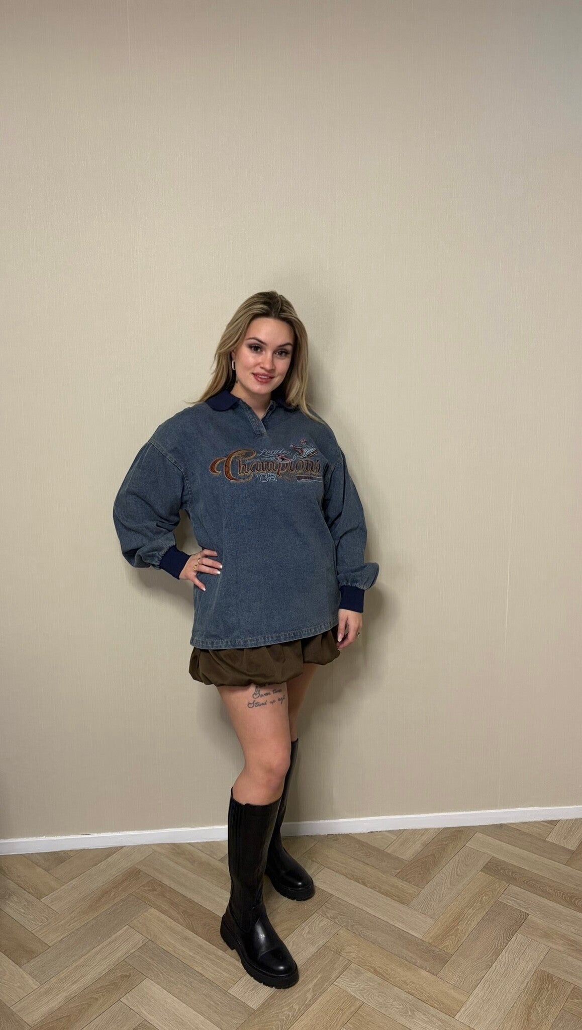 Oversized Tee Denim