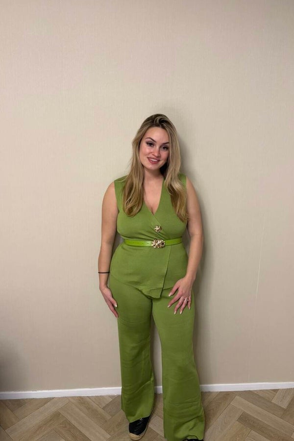 Two piece Stacy Lime