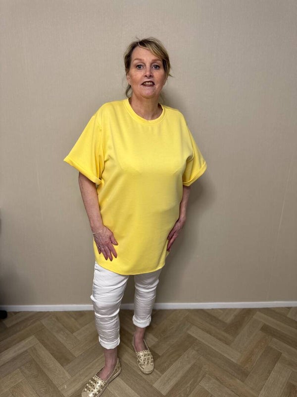 Long Tee geel