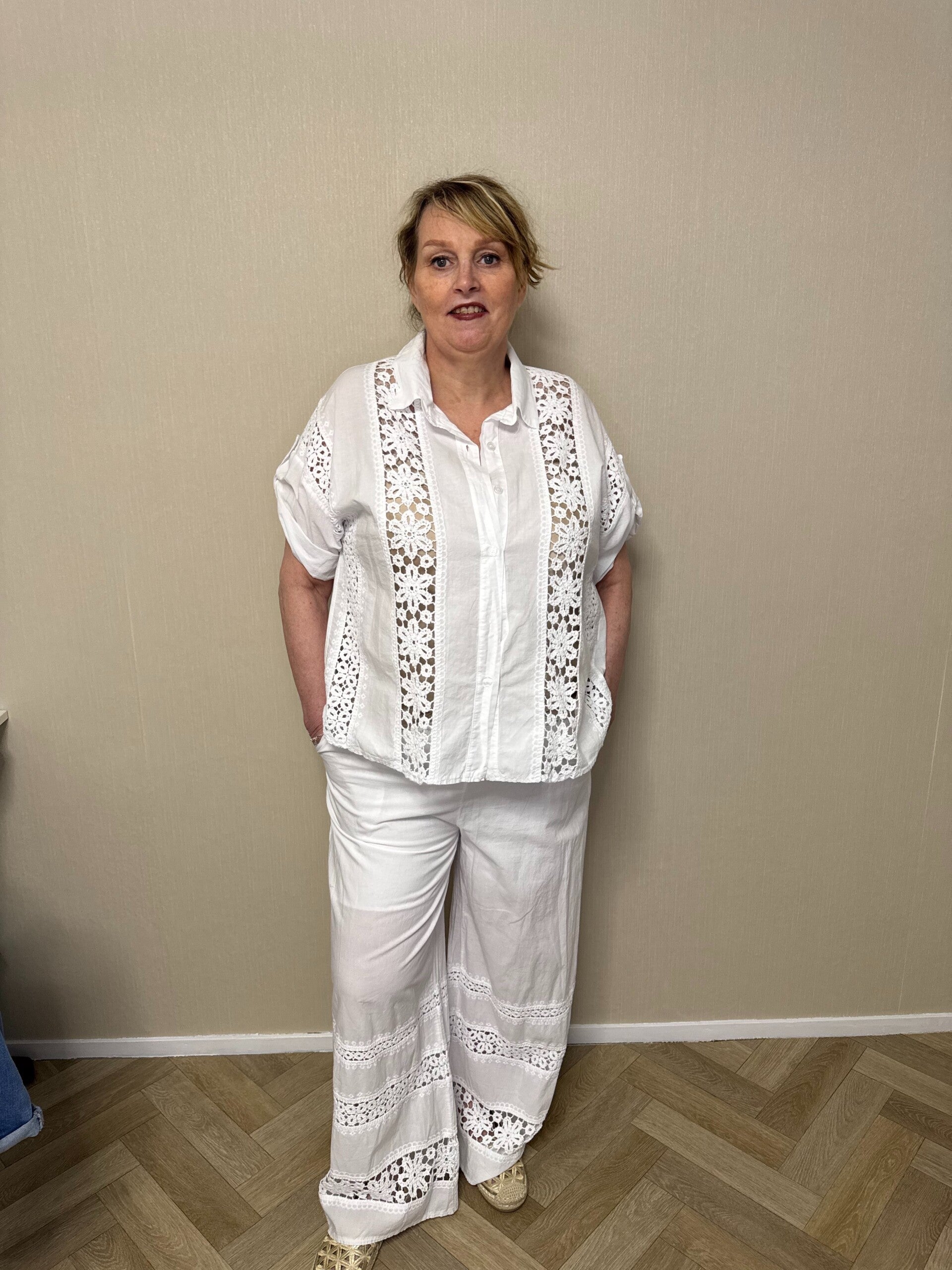 Santorini blouse wit