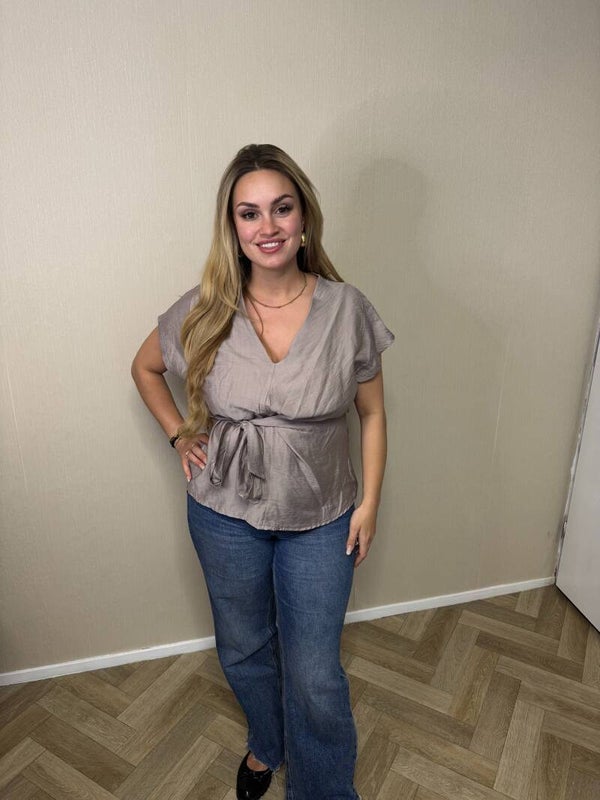 Top Bow taupe