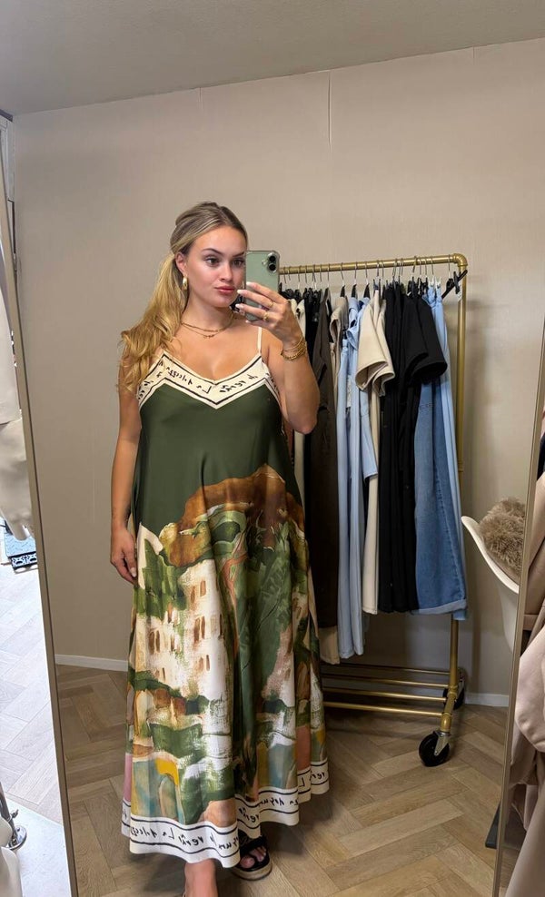 Maxi dress groen