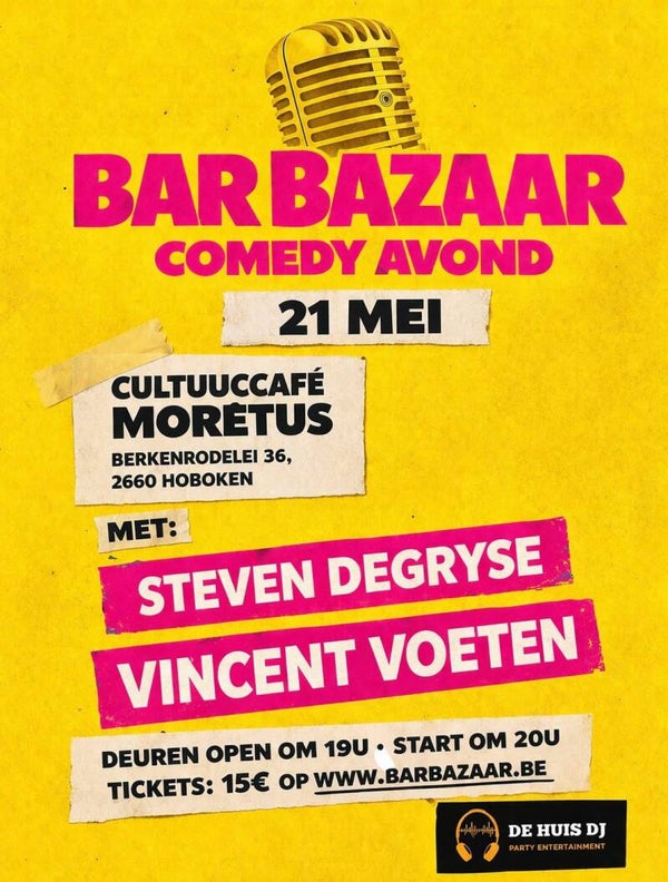 Comedy avond 21/05
