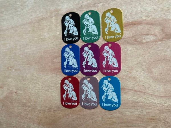 Gegraveerde, vader-zoon Sleutelhanger – Perfect Vaderdagcadeau!