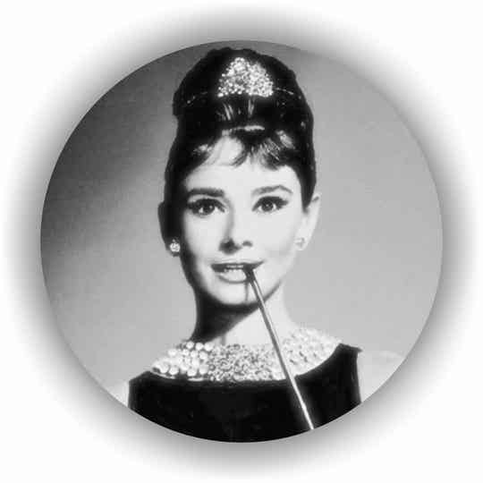 Muur Cirkel Audry Hepburn