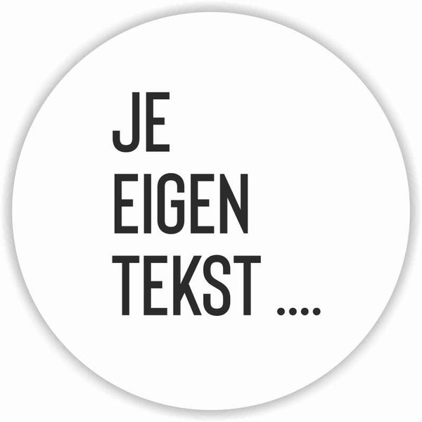 Cirkel met je eigen tekst ...