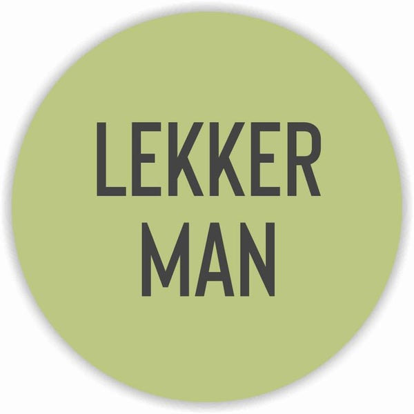 Tekstcirkel Lekker Man