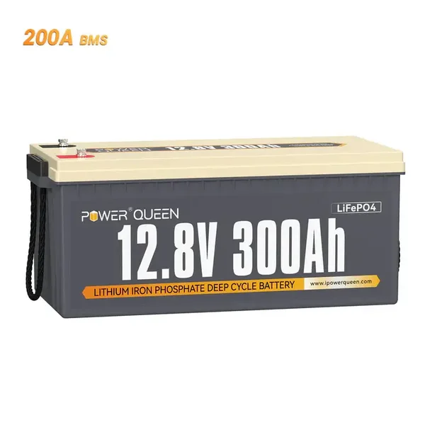 Batterie LiFePO4 12V 300Ah de Power Queen avec BMS 200A Intégré