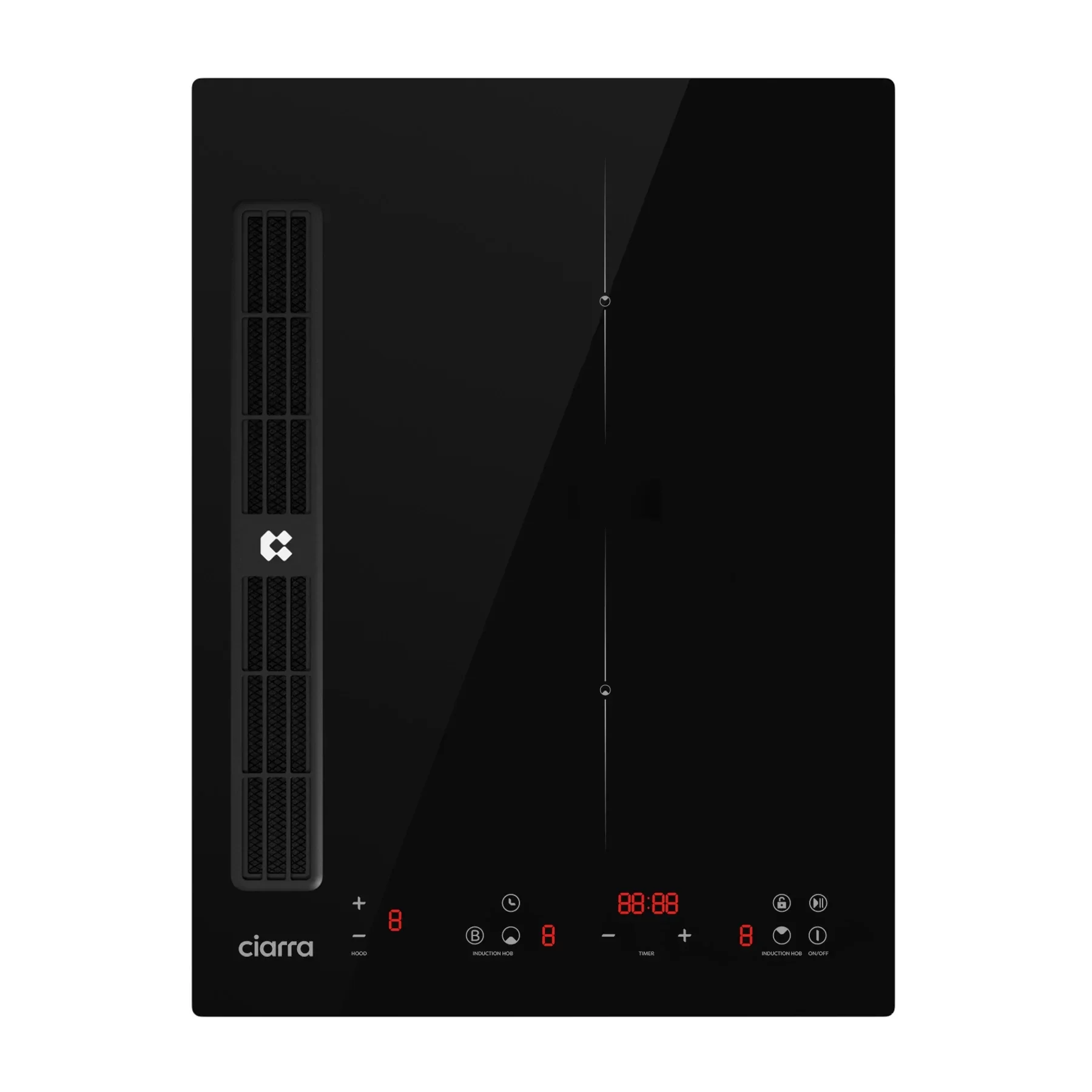 Ciarra ONE Plaque avec Hotte Intégrée CBBEH392B-OW