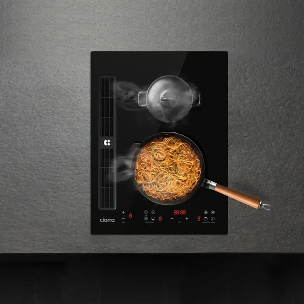 Ciarra ONE Plaque à Induction avec Hotte CBBEH392BF-OW