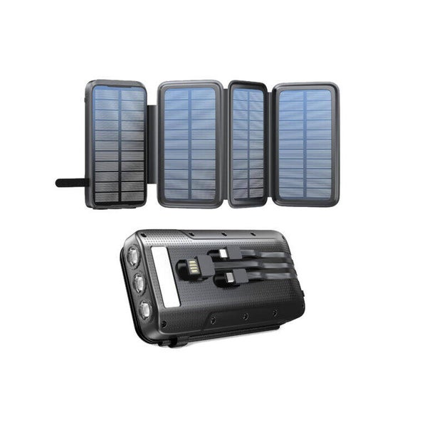 Batterie Externe avec Panneaux Solaires