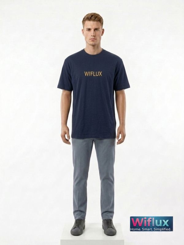T-SHIRT REGULAR BLEU MARINE