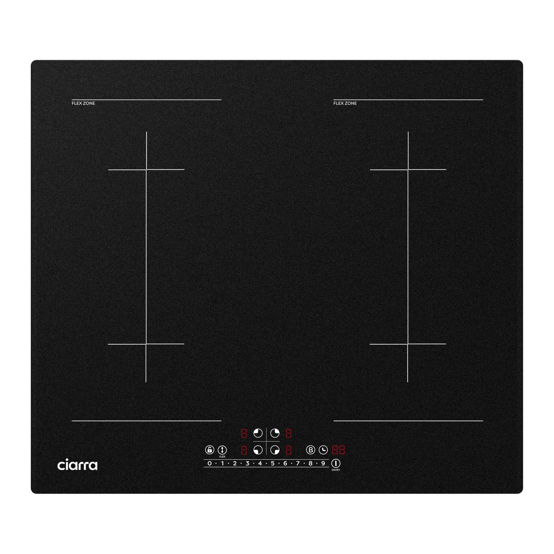 Ciarra Plaque à Induction 7200W 4 Zones CBBIH4BFF-OW
