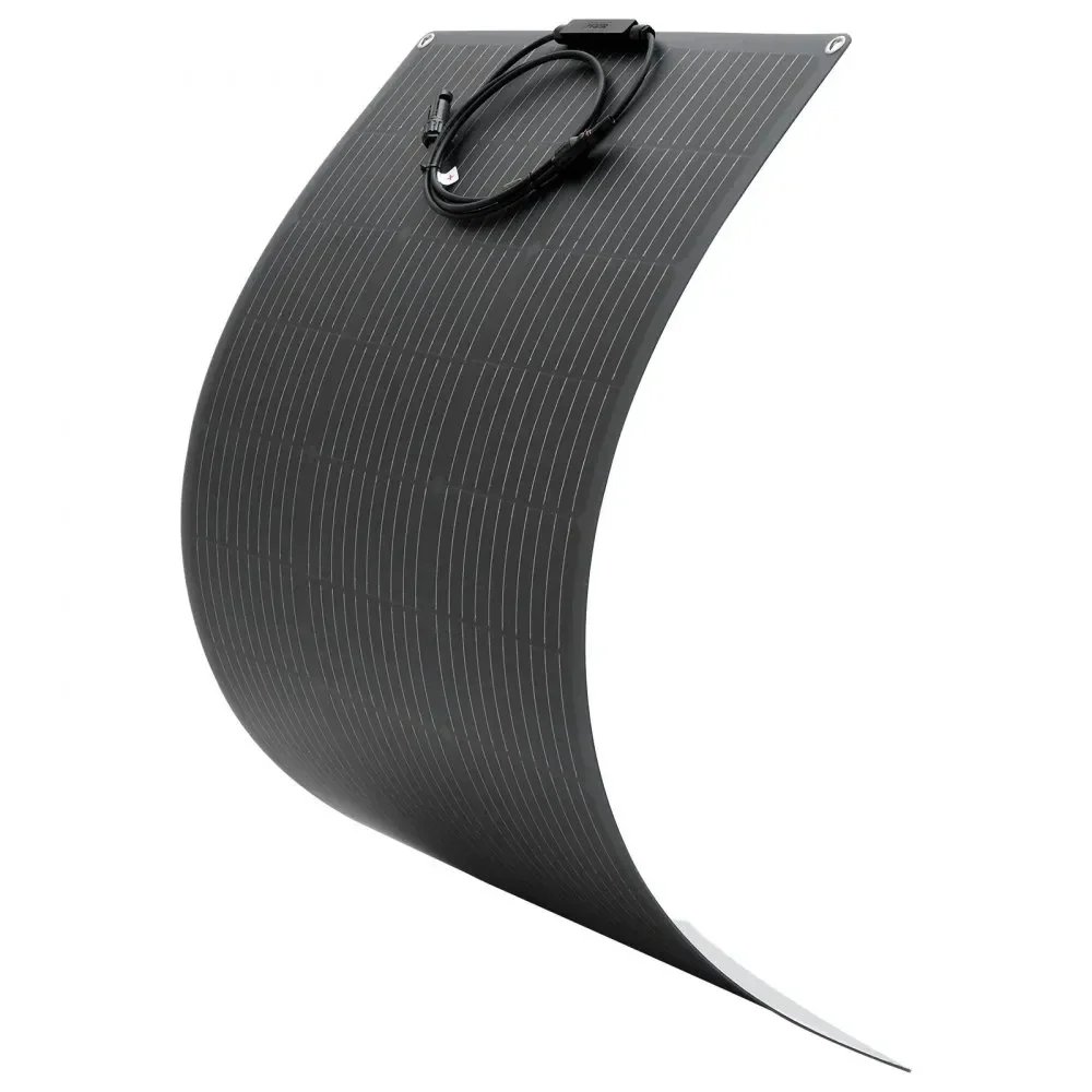 VEVOR Panneau Solaire Monocristallin Semi Flexible 100 W