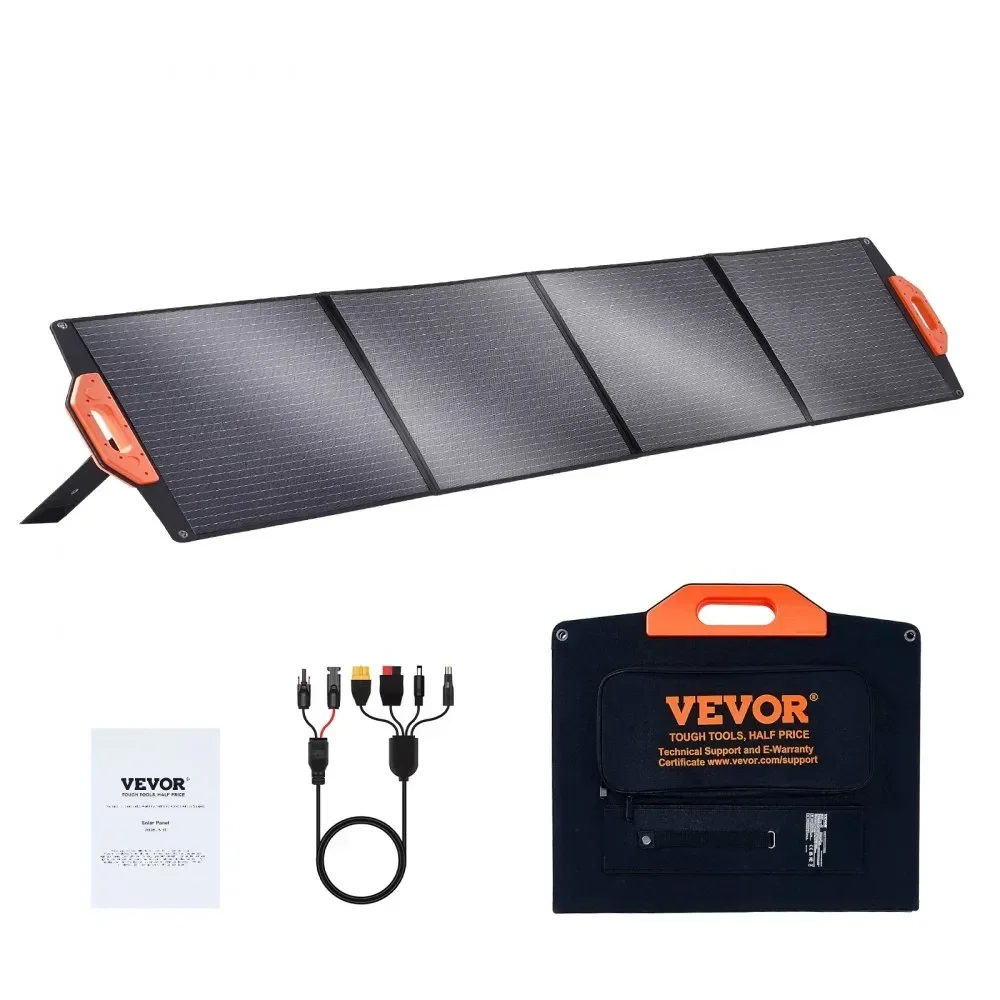 VEVOR Panneau Solaire Portable 200 W Monocristallin ETFE