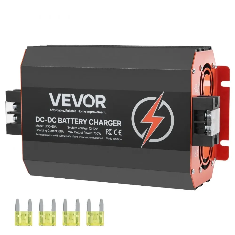 VEVOR Chargeur de Batterie CC à CC 12 V 60 A 750 W