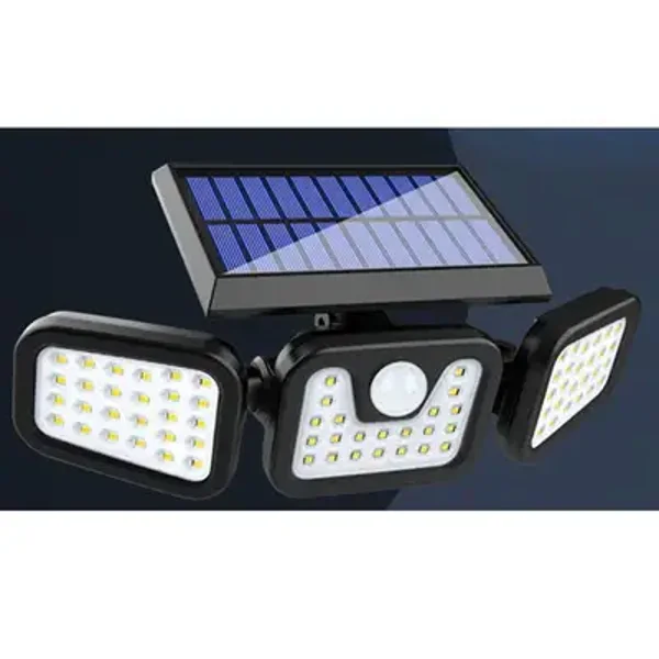 Lampe solaire jardin Triple Bloc LED 360°