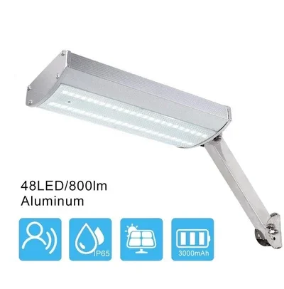 Lampadaire solaire Mini murale 800 Lumens en Alu  ✅Stock limité