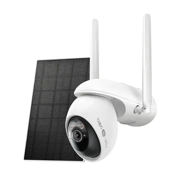 Caméra de Surveillance Solaire 4G Panoramique 4K Ultra HD - Tapo C665G KIT