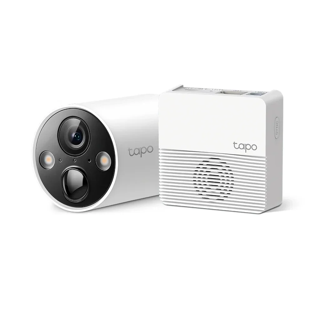 Caméra de Surveillance Extérieure sur Batterie QHD 2K - Tapo C420 avec Hub H200