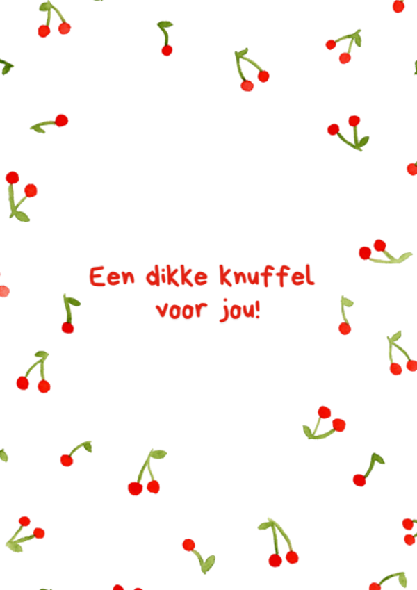 Kaart: Een dikke knuffel voor jou!